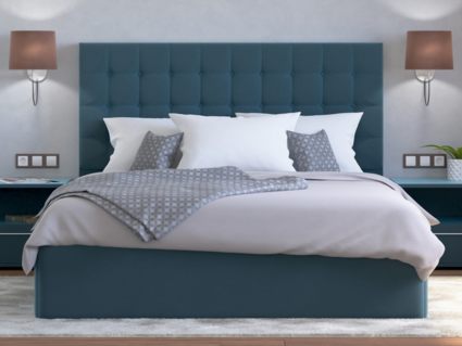 Кровать Lonax Аврора велюр Dolly-13 (с основанием) 180х200