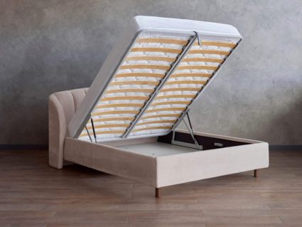 Кровать Сонум Valencia Кашемир Горчичный (с подъемным механизмом) 90х190