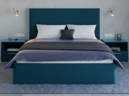 Кровать Lonax Фелиса велюр Dolly-17 (с основанием) 160х190