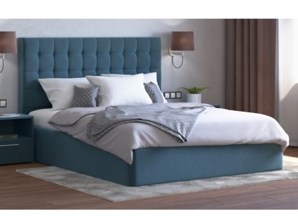 Кровать Lonax Аврора велюр Dolly-13 (с основанием) 180х200