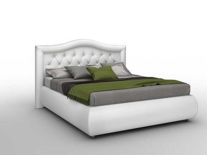 Кровать Sleeptek Premier 6 Экокожа White (с подъемным механизмом) 140х200