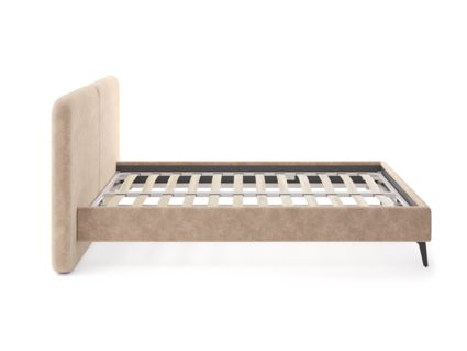 Кровать Сонум Brooklyn Микровелюр Светло-серый 140х190