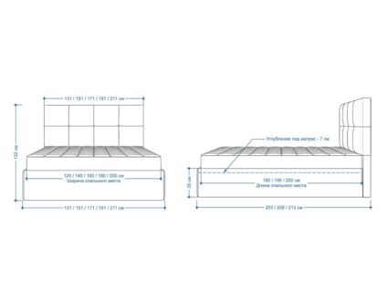 Кровать Lonax Алегра велюр Dolly-13 (с основанием) 120х195