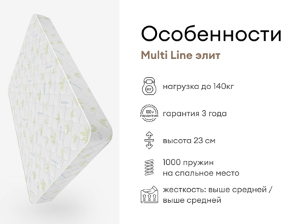 Матрас Мистер Слип Multi Line элит 40