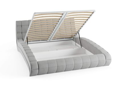 Кровать Сонум Milano Экокожа Белая (с подъемным механизмом) 90х200