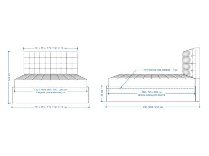 Кровать Lonax Аврора велюр Dolly-1 140х200