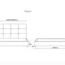 Кровать Димакс Норма Нуар 180х190