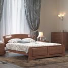 Кровать DreamLine Афродита 1 ясень Беленый дуб 150х190