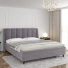 Кровать Sontelle Style Skordia Malta grey с подъемным механизмом 120х190